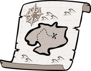 300x234 Treasure Map Clip Art