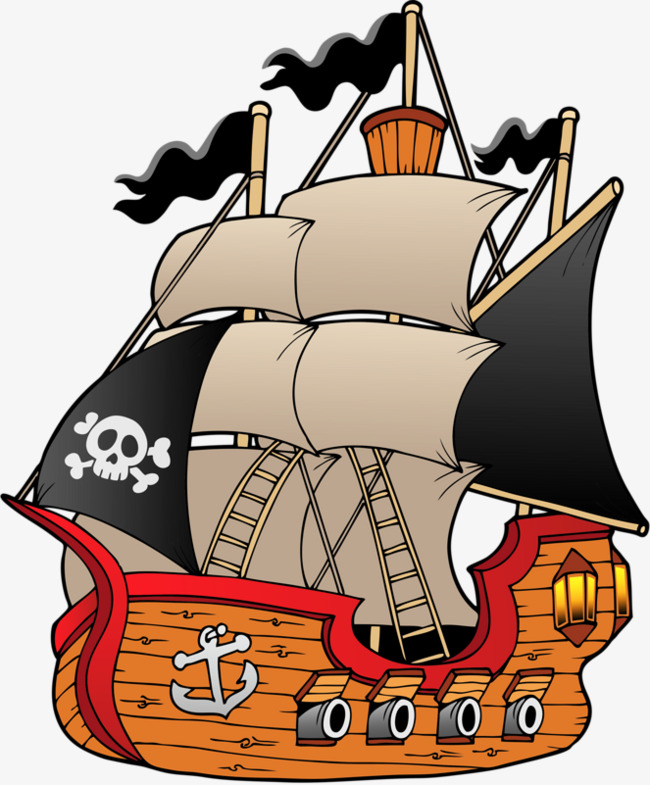 650x785 Pirate Ship, Hand Painted, Piece Png Image And Clipart For Free