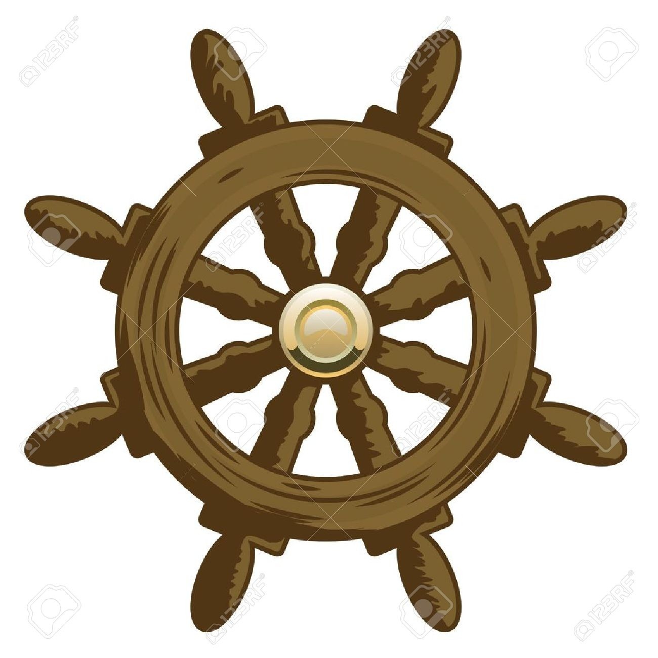 1300x1300 Ships Wheel Stock Vector Art More Images Of Cut Out 164102060