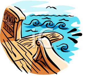 300x267 Clip Art Image A Plank On A Pirate Ship