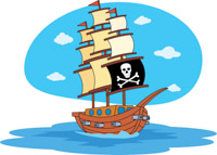 200x143 Free Pirates Clipart