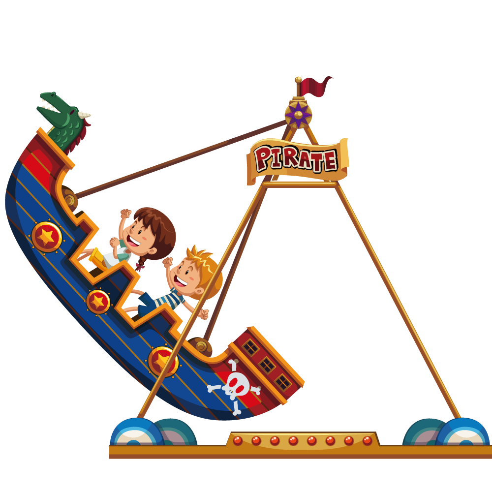 1000x1000 Pirate Ship Amusement Park Clip Art