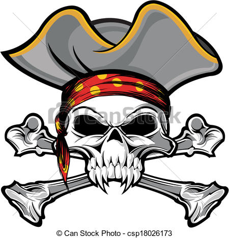 450x469 Pirate Skull Vector Illustration Skull And Crossbones