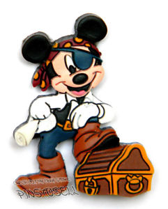 241x300 Pirates Of The Caribbean Pirate Mickey On Treasure Chest Rubber