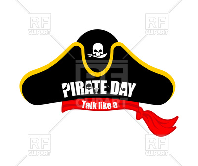 400x334 International Talk Like A Pirate Day. Pirates Cap. Royalty Free