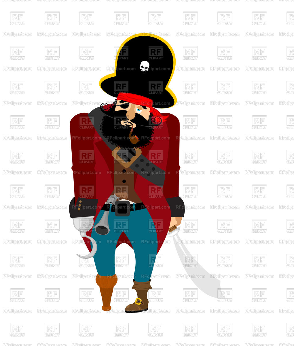 1021x1200 Pirate Sad Royalty Free Vector Clip Art Image