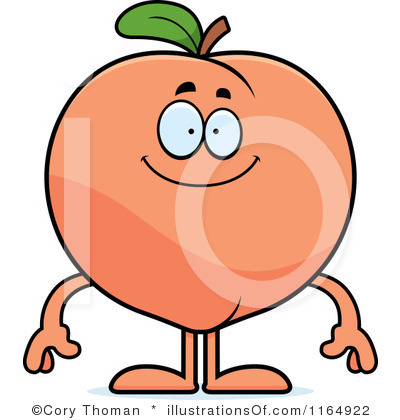 400x420 Peach Pit Clipart