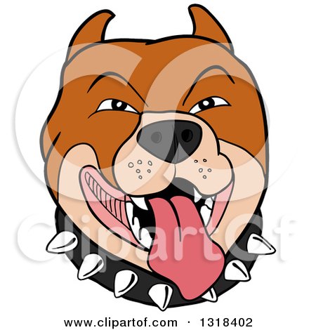 450x470 Clipart Of A Cute Happy Gray And White Pit Bull Dog Sitting