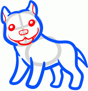 292x302 Pitbull Clipart Draw