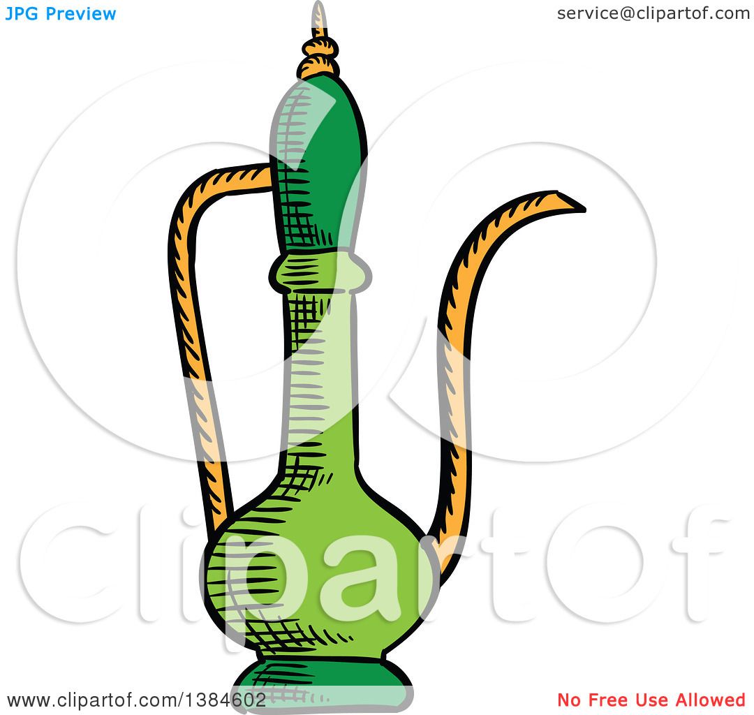 1080x1024 Clipart Of A Sketched Pitcher
