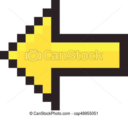 450x409 Pixel Arrow Pointer Icon Link Marker Set Clipart Vector