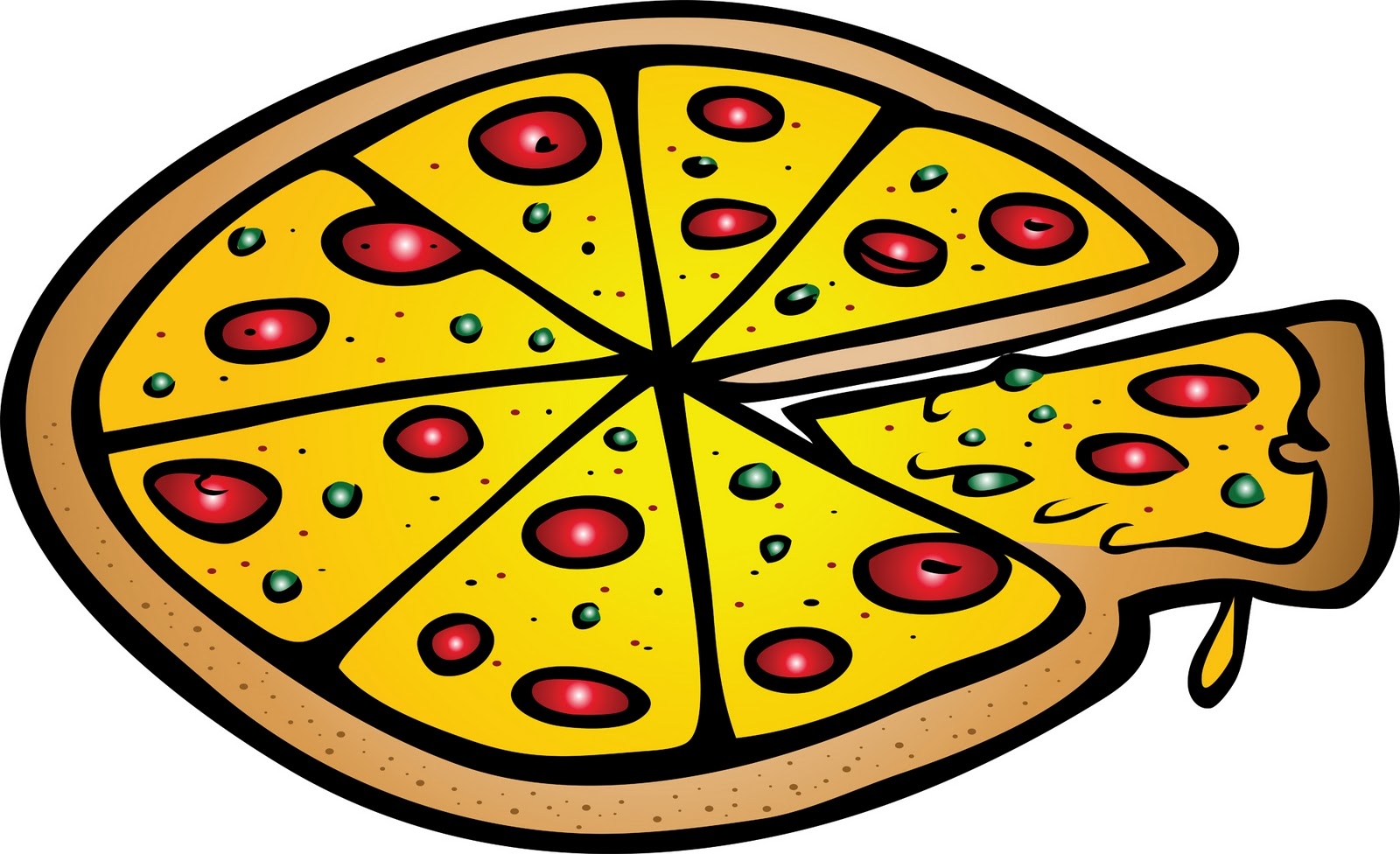 1600x976 Fresh Pizza Clipart Design