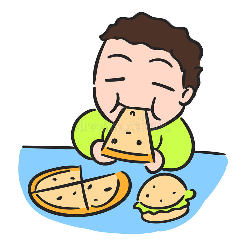 800x800 Boy Eating Pizza Clipart Clip Art Image