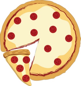281x300 Pizza Clip Art Black And White Free Clipart Images