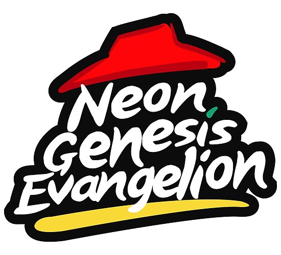 550x500 Neon Genesis Evangelion X Pizza Hut Posters By Reymustdie Redbubble