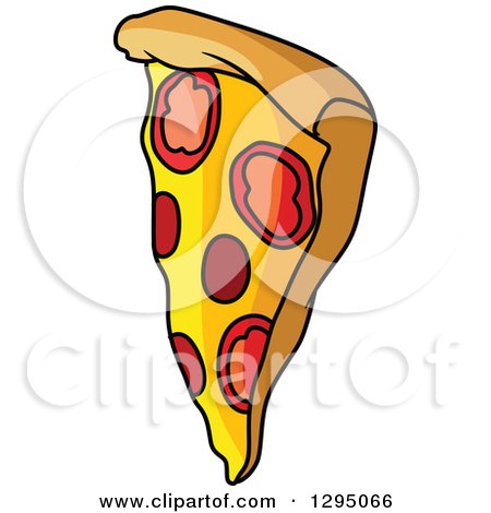 450x470 Clipart Of A Cartoon Pizza Slice