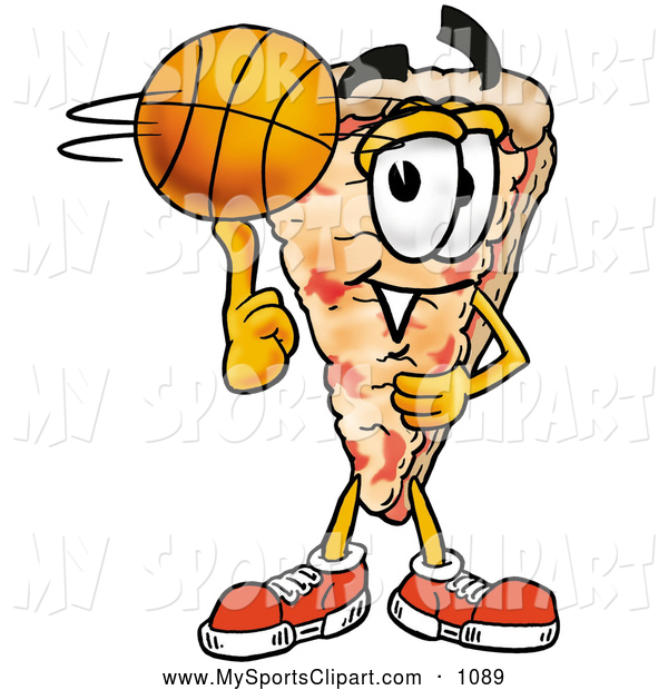 600x620 Sports Clip Art Of A Happy Slice Of Pizza Mascot Cartoon Character