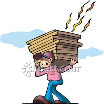350x350 Pizza Delivery Boy Clip Art