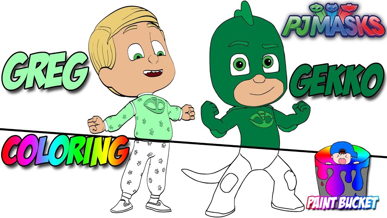 1280x720 Pj Masks Greg Transforms Into Gekko New Coloring Page
