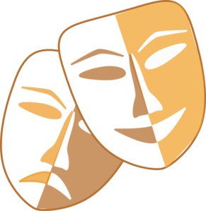 291x299 Collection Of Drama Masks Clipart Free High Quality, Free
