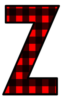 220x350 Lumberjack Red Plaid Letters Clip Art By Reading With Mrs D Tpt