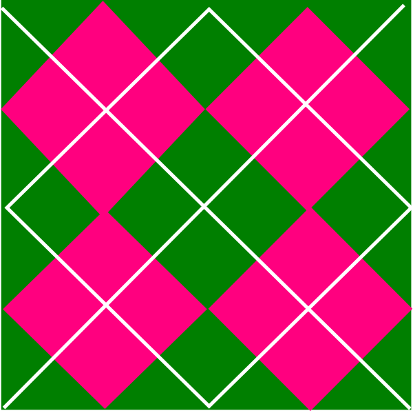 600x596 Pink Amp Green Plaid Clip Art