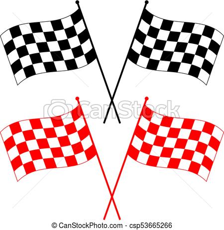 450x462 Race Flag Various Designs, Vinyl Ready Vector Illustration Clip