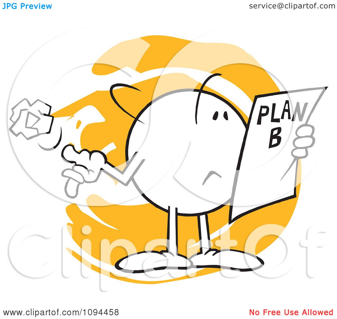 1080x1024 Clipart Moodie Character Reading A Plan B