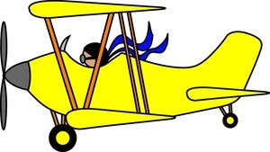 300x169 Airplane Cartoon Clip Art Biplane Clip Art Images Biplane Stock