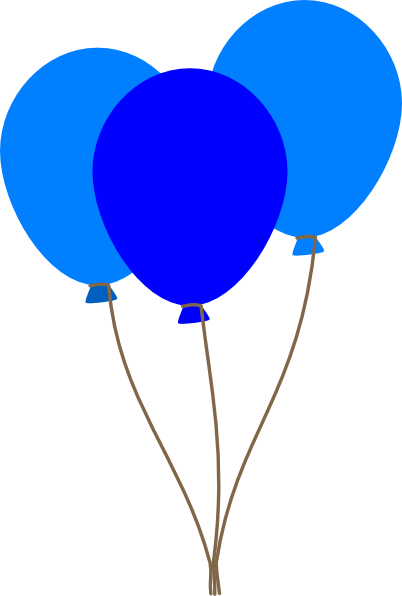 402x596 Balloon Clipart Dark Blue