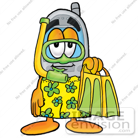 450x450 Clip Art Graphic Of A Gray Cell Phone Cartoon Character In Green