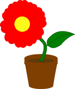 252x298 Red Flower Clip Art