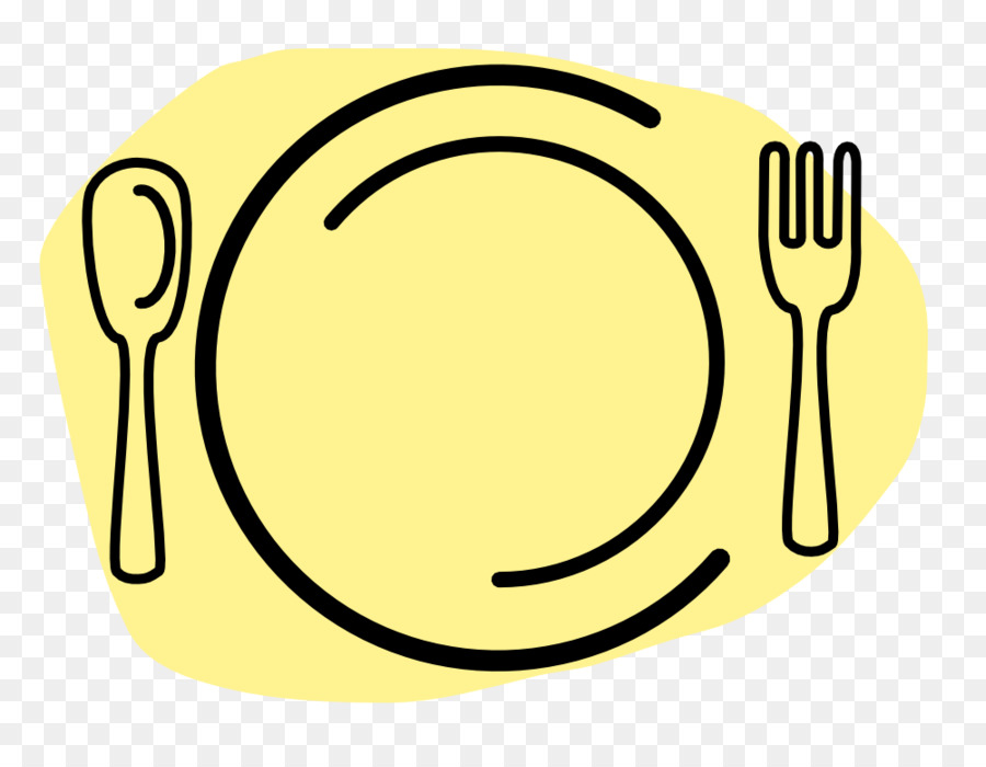 900x700 Plate Dinner Fork Spoon Clip Art