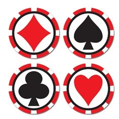 236x236 Free Clip Art Of Red And Black Playing Card Suits