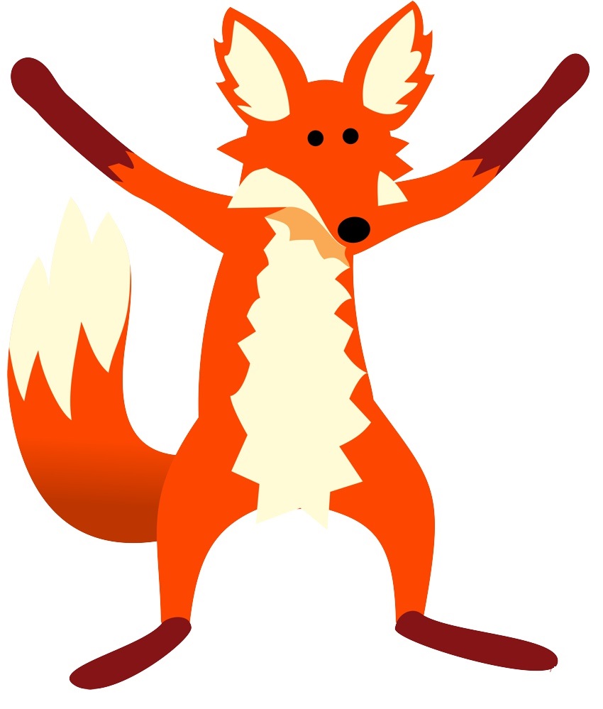 850x999 Fox Clip Art Image Black