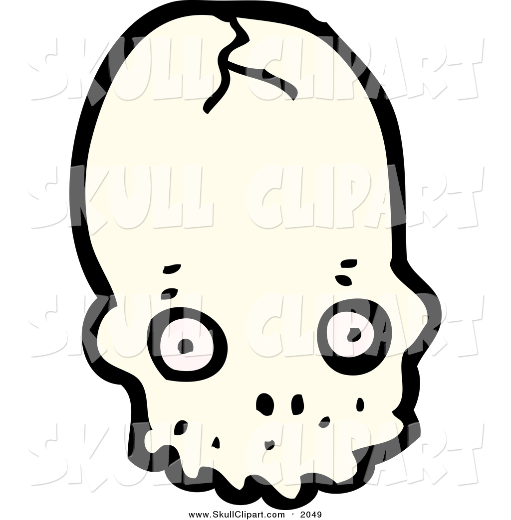 1024x1044 Vector Clip Art Of A Cracked Skull By Lineartestpilot
