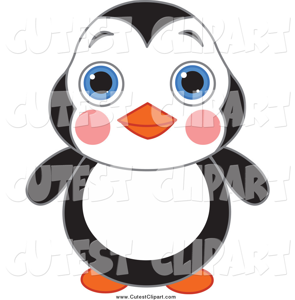 1024x1044 Vector Clip Art Of A Cute Blushing Penguin By Pushkin