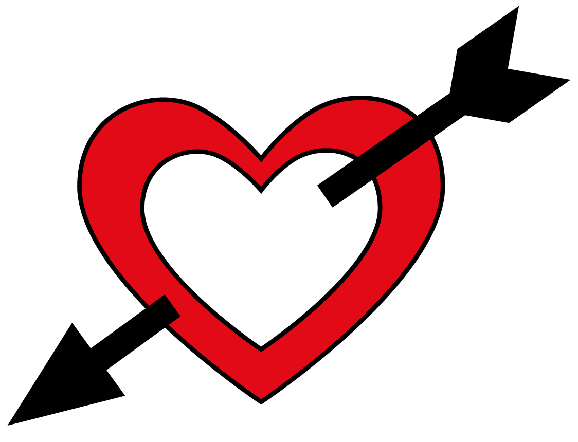 1124x860 Clip Art Heart Arrow