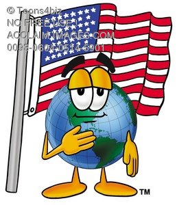 258x300 Stock Clipart Image Of A Cartoon Globe Character Saying