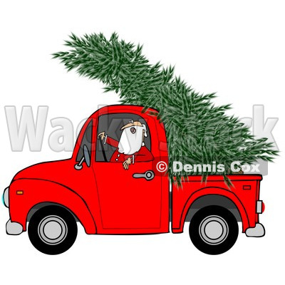 400x400 Truck Clipart Santa