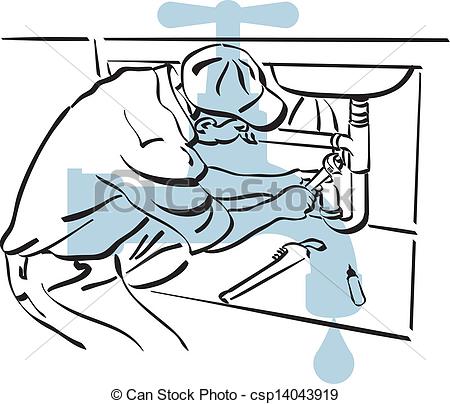 450x404 Illustration Of An Plumber