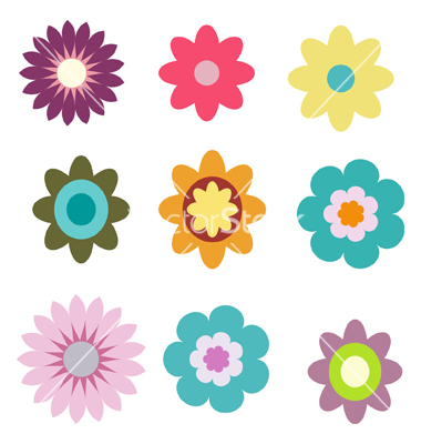 380x400 Flower Vector Clipart