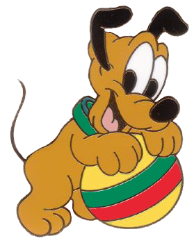 279x350 Disney Babies Clip Art Baby Pluto Chewing Ball Disney