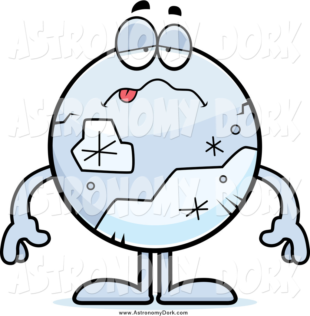 1024x1044 Clip Art Of A Sick Planet Pluto By Cory Thoman