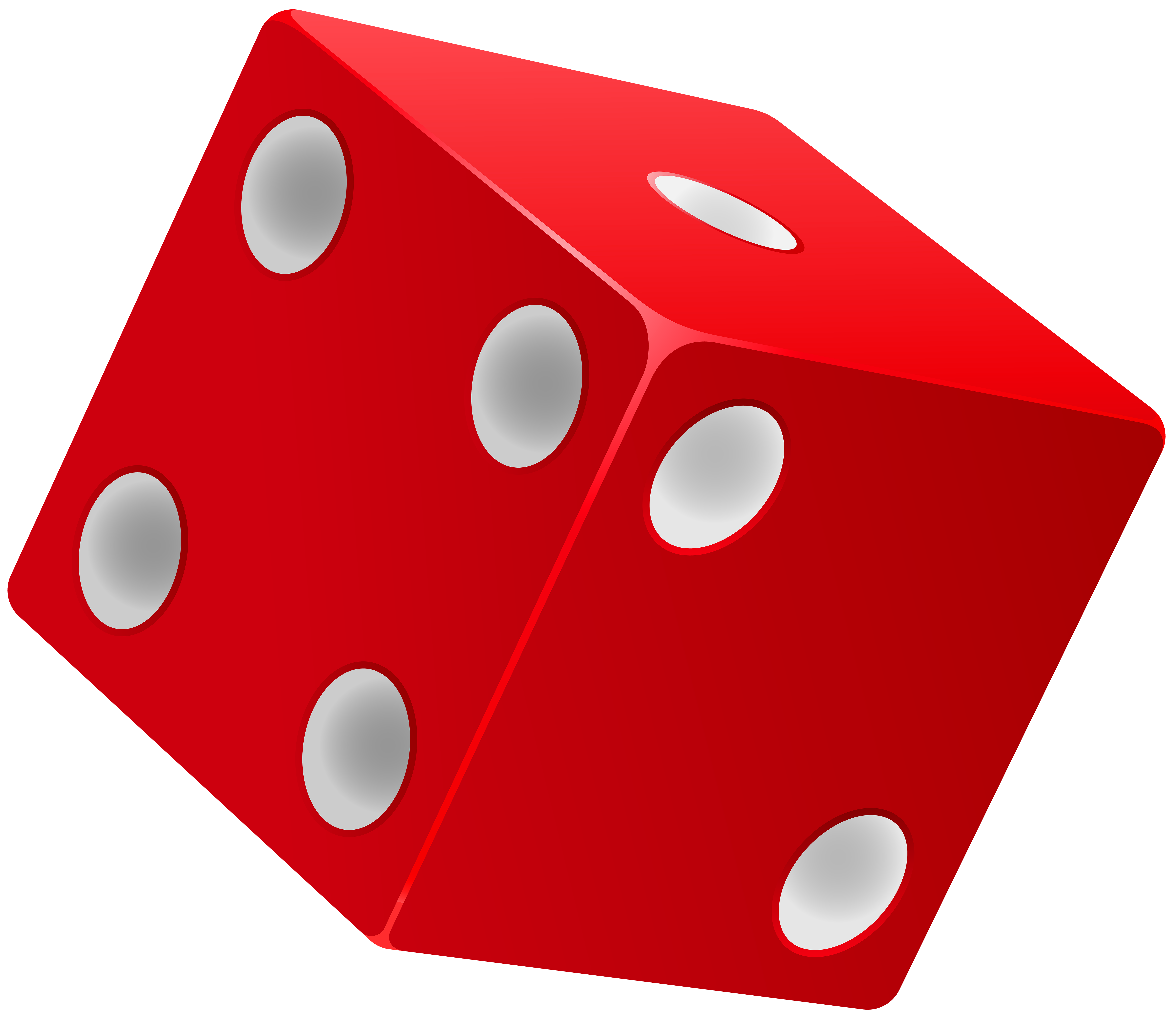 6000x5225 Red Dice Png Clip Art