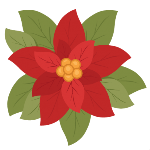 300x300 Christmas Poinsettia Flower Scrapbook Clip Art Christmas Cut Outs