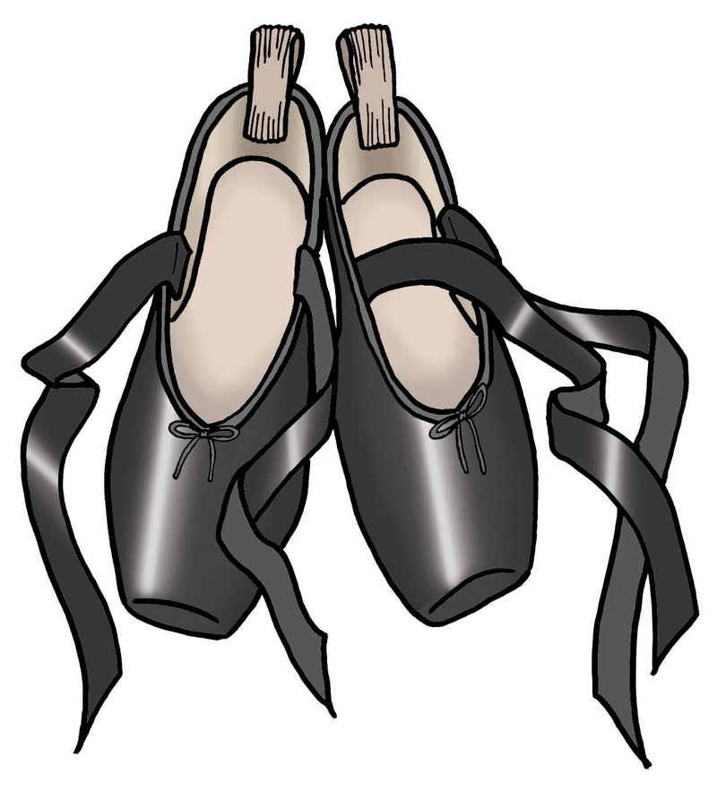 800x883 Black Ballet Pointe Shoes By Sylviasama