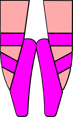 256x407 Art By Annel New Pointe Shoes Svg