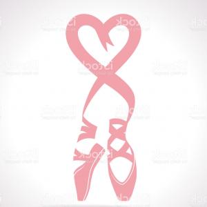 300x300 Ballet Pointe Shoes On Abstract Background Ballerina Legs Vector