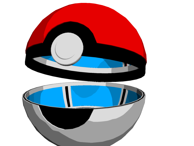 800x600 Rendered Open Pokeball By Johtoproject